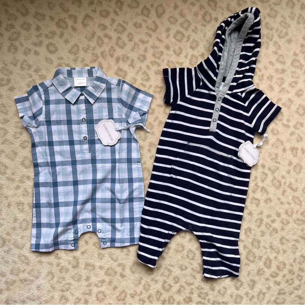Baby boy one piece outfits (3 months, NWT)
